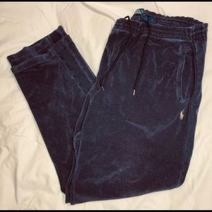 XL Polo by Ralph Lauren navy blue terry cloth pants